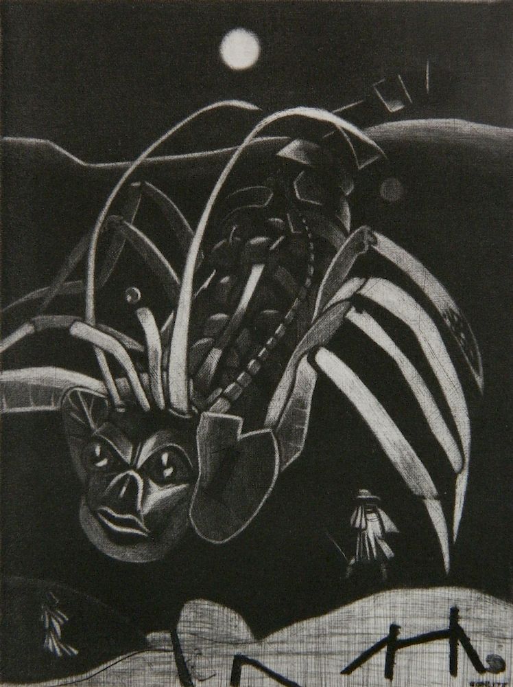 Appraisal: Philippe Mohlitz mezzotint Philippe Mohlitz French - - ''Capture d'un