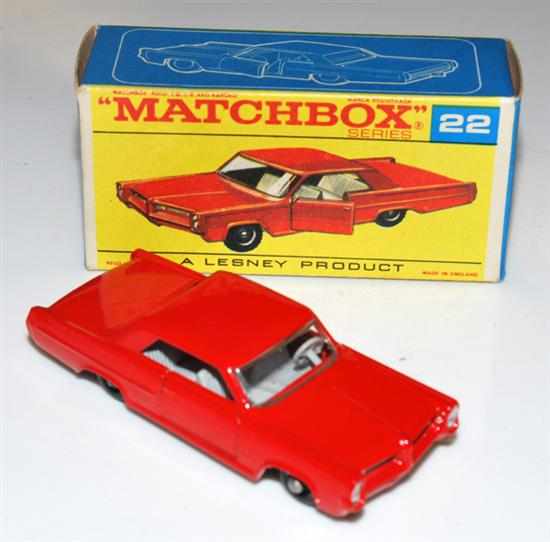 Appraisal: MATCHBOX - SERIES C PONTIAC COUPE RED GREY INTERIOR AND