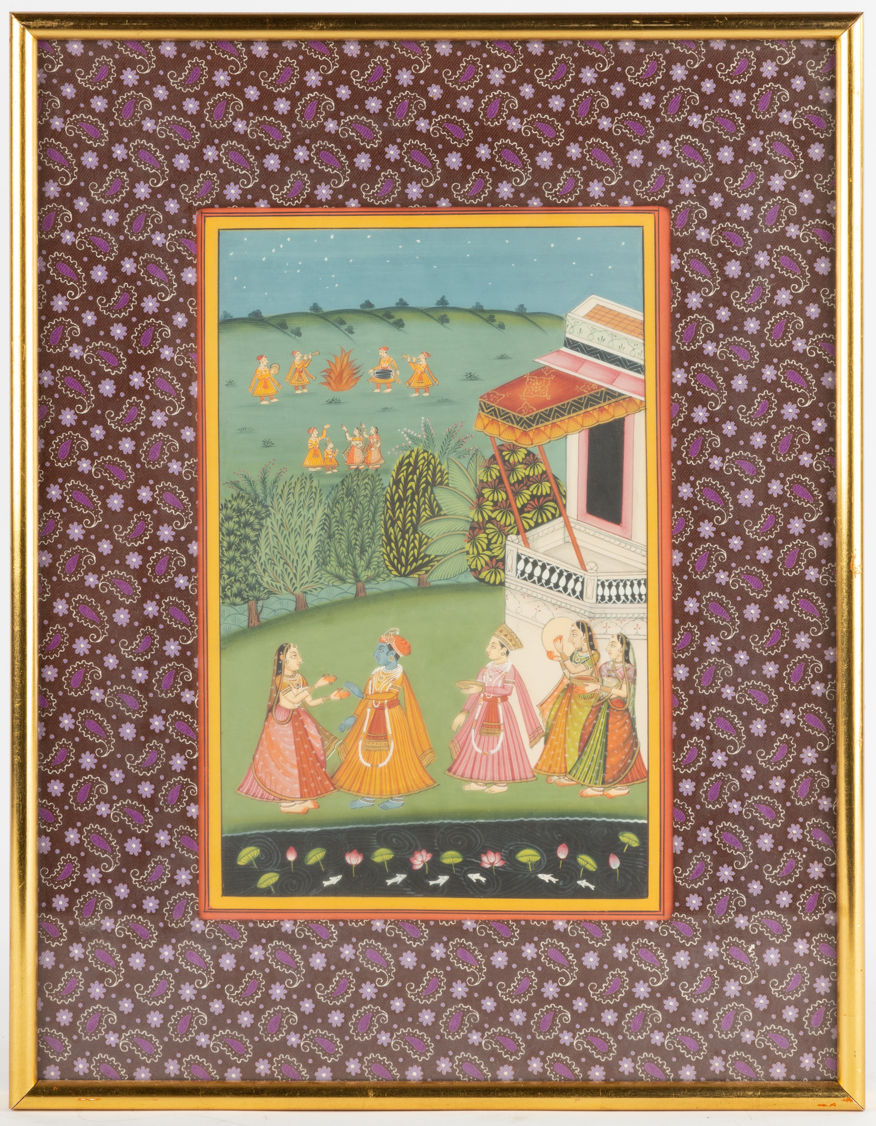 Appraisal: GROUP OF INDIAN MINIATURE PAINTINGS Late th century