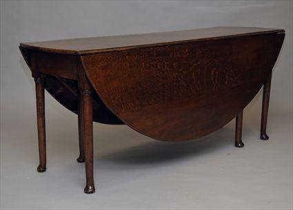 Appraisal: George III-Style Mahogany Drop-Leaf Table