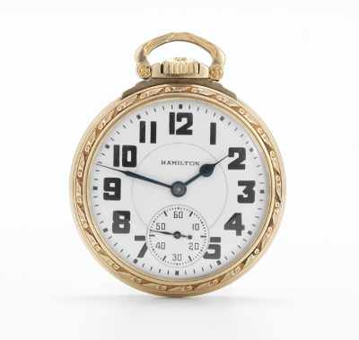 Appraisal: A Hamilton Size Open Face Pocket Watch k gold filled