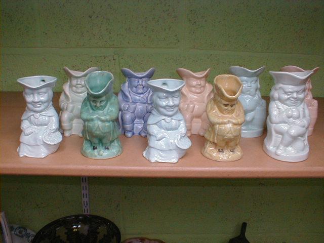 Appraisal: Ten single colour Roddy and other Toby Jugs small size