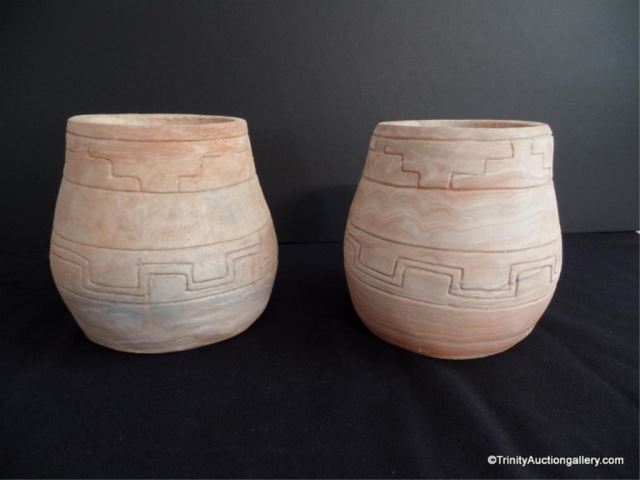 Appraisal: Comanche Pottery Made in Texas Two Pieces Made by the