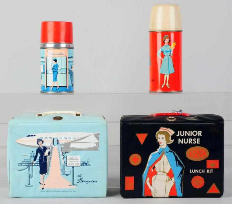 Appraisal: Lot of Vinyl Professional Women Lunch Boxes Includes one Junior