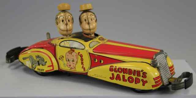 Appraisal: MARX BLONDIE'S JALOPY Copr King Features lithographed tin large scale