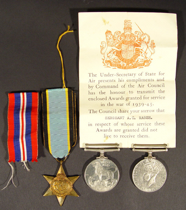 Appraisal: World War II Military Medal group comprising two - War