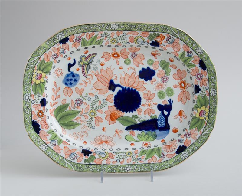 Appraisal: MASON'S PATENT IRONSTONE CHINA CHAMFERED RECTANGULAR PLATTER IN A JAPAN