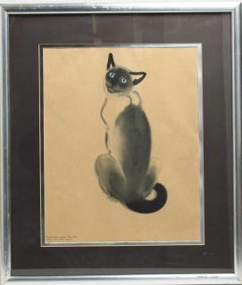 Appraisal: Clare Turlay Newberry American Depicting the sealpoint Siamese cat Babette