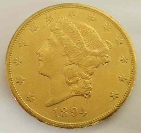 Appraisal: Liberty double eagle twenty-dollar gold coin brilliant uncirculated