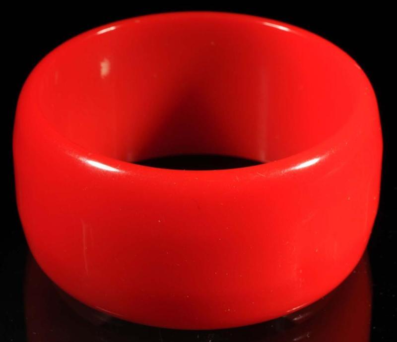 Appraisal: Bakelite Red Bracelet Description No damage Condition Excellent Size -