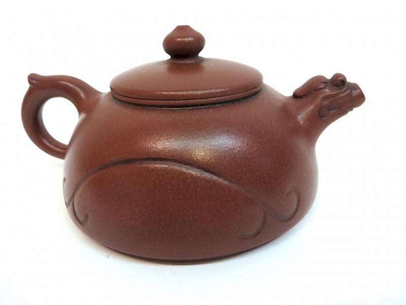 Appraisal: Zisha Dragon Spout Pot Zisha Dragon Spout Pot Description Brown