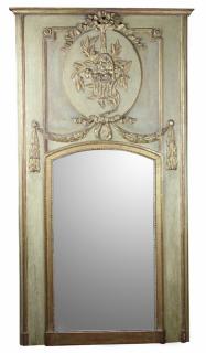 Appraisal: French Louis XVI style trumeau mirror th century French Louis