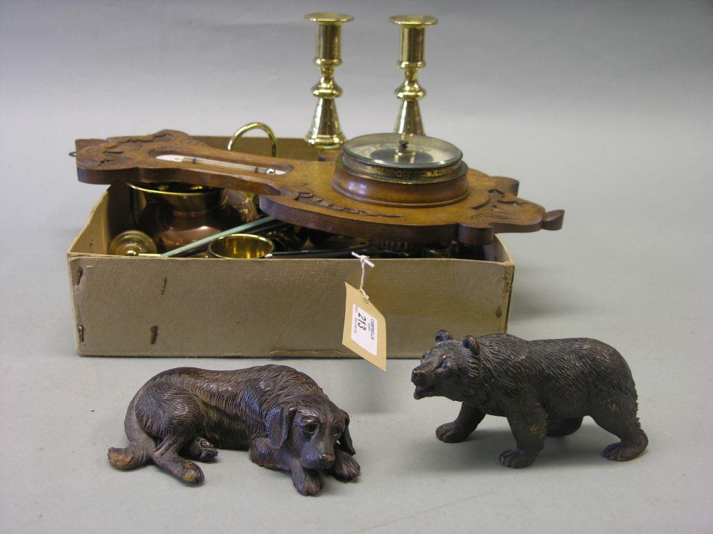 Appraisal: A late th century Swiss carved wood model of a