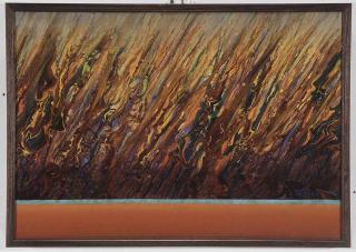 Appraisal: Jeff Tabor New Mexico born Grass Fire signed lower right