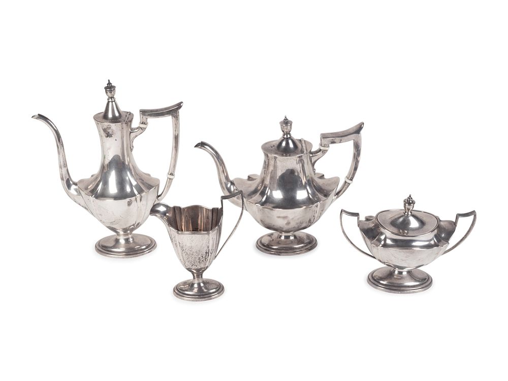 Appraisal: An American Silver Four-Piece Tea and Coffee Service Height of