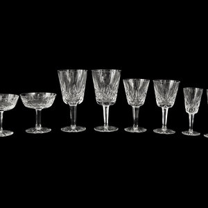 Appraisal: A Group of Waterford Lismore Stemware th Century comprising water