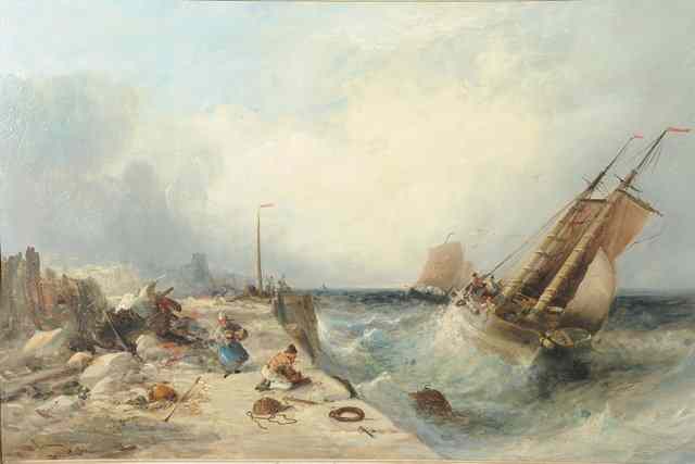 Appraisal: Attributed to William Edward Webb c - A fishing boat