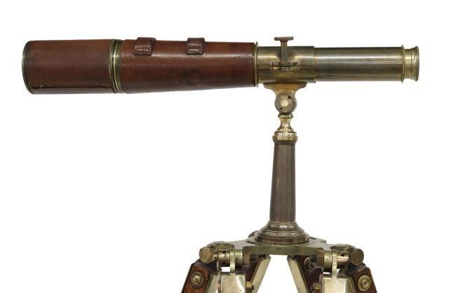 Appraisal: British Observer MK three draw telescope Broadhurst Clarkson London late