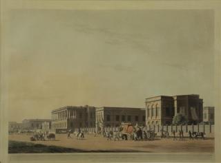 Appraisal: DANIELL Thomas Hand Colored Aquatint The Council House Calcutta Engraved