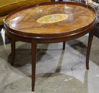 Appraisal: Regency style mahogany occasional table Regency style mahogany occasional table