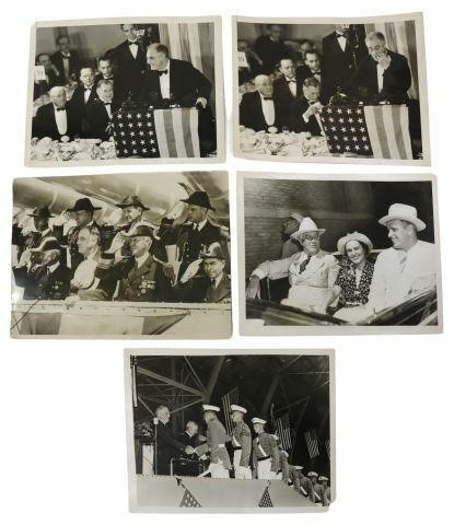 Appraisal: lot of Press photos of Franklin D Roosevelt - President