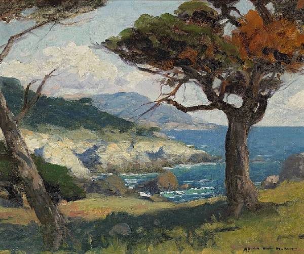 Appraisal: n a Arthur Hill Gilbert American - Monterey Cypress signed