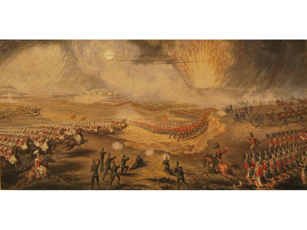 Appraisal: Coloured engraving - British battle manoeuvres x cm