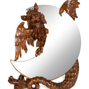 Appraisal: A French Japonisme Dragon Shishi Mirror Attributed to Gabriel Viardot