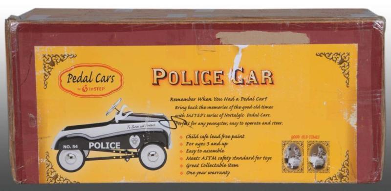 Appraisal: Pressed Steel Police Pedal Car Description s Made in China