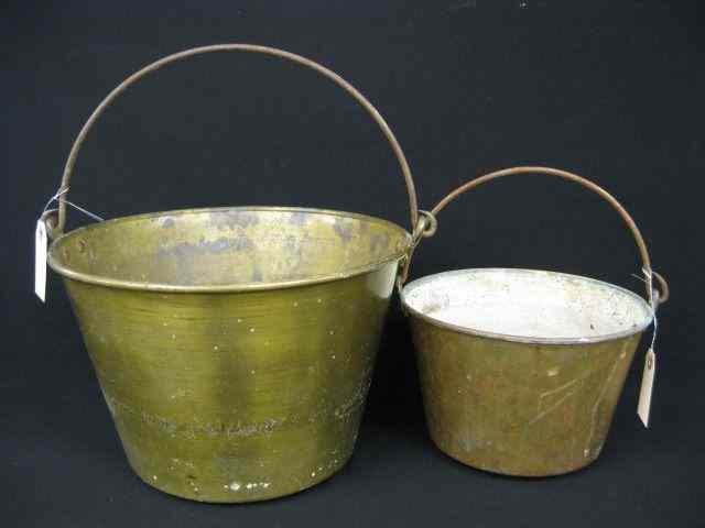 Appraisal: Old Copper Brass Pails