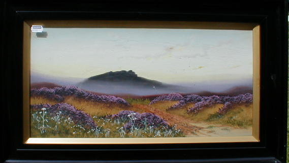 Appraisal: Alec McDonald A pair of highland landscapes with heather watercolour