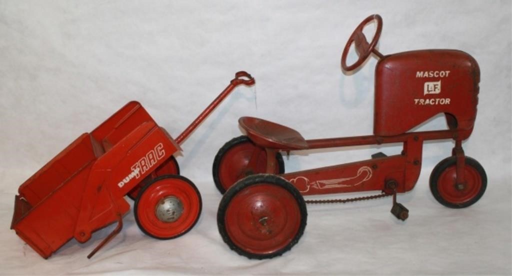 Appraisal: TWO VINTAGE CHILDREN'S RIDE-ON TOYS TO INCLUDE L F Mascot