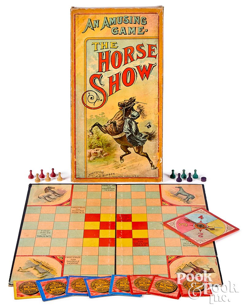 Appraisal: J H Singer The Horse Show game early th c