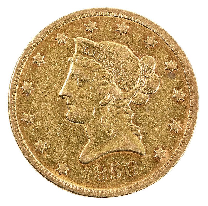 Appraisal: Gold Ten Dollar Coin Liberty Head design actual gold weight