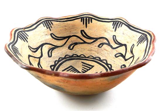 Appraisal: TRIBAL Tesuque Pueblo of the Tewa New Mexico pottery bowl