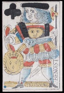 Appraisal: Secondary Use Playing Card Early eighteenth century Printed on the