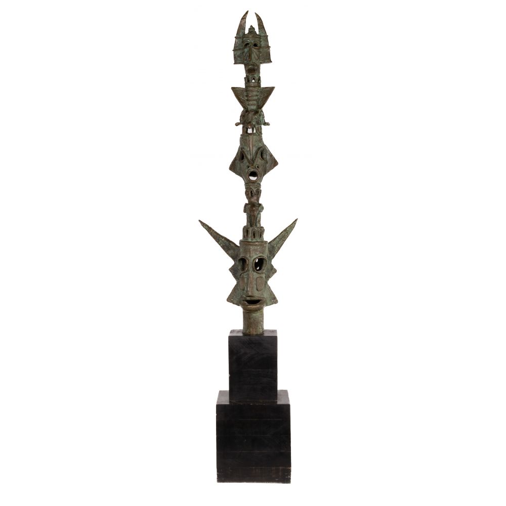 Appraisal: MAX FLEISHER AMERICAN - TOTUM UNO BRONZE SCULPTURE signed and