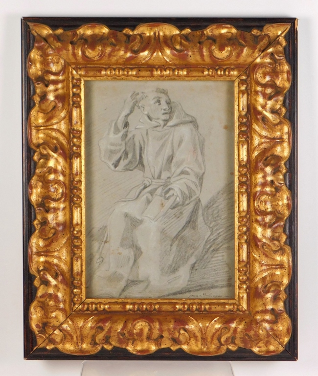 Appraisal: PERINO DEL VAGA OLD MASTER PENCIL DRAWING Italy - Depicts