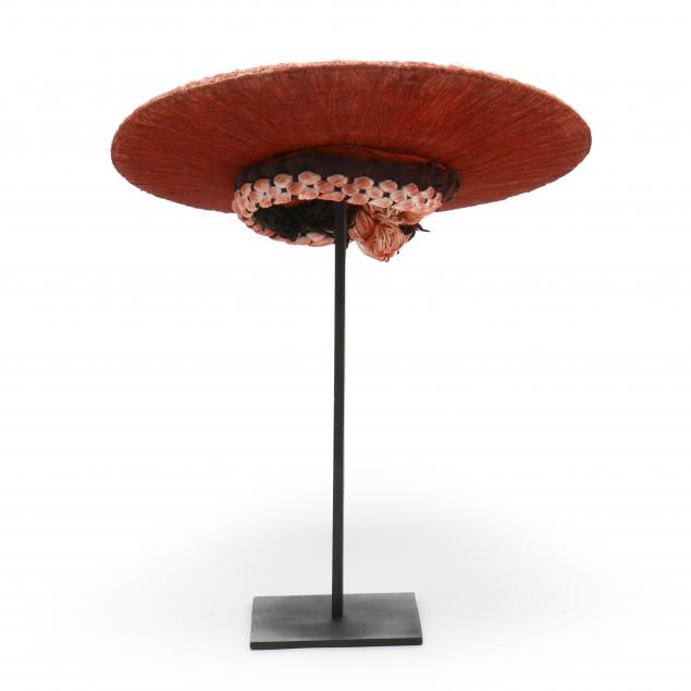 Appraisal: AN AFRICAN ZULU WOMAN'S HAT ISICHOLO th century human hair