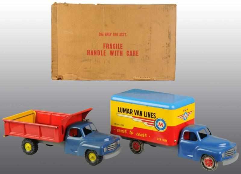 Appraisal: Marx Pressed Steel No Truck Assortment Description Includes original store