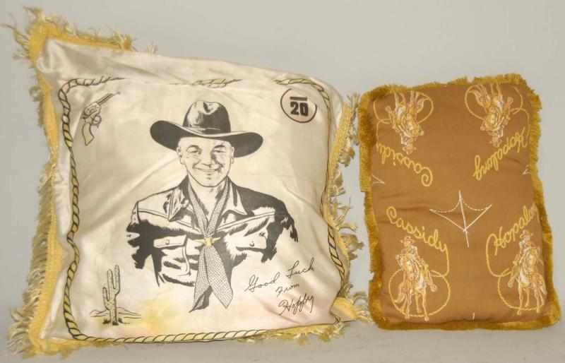 Appraisal: Lot of Hopalong Cassidy Western Motif Pillows Vintage Includes one