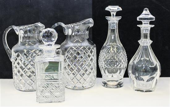 Appraisal: Sale Lot A Group of Five Cut Glass Articles including