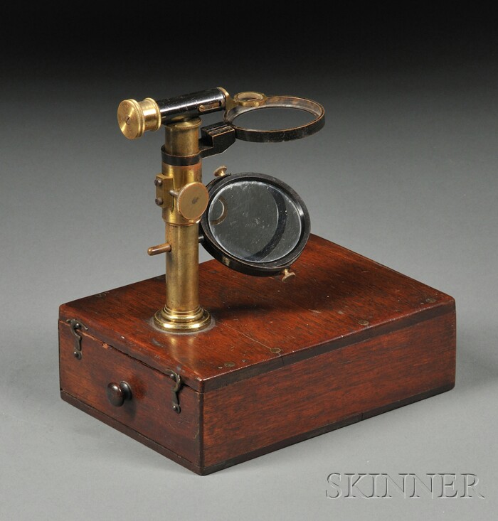 Appraisal: Raspail-type Simple Microscope c - the pillar mounts to one