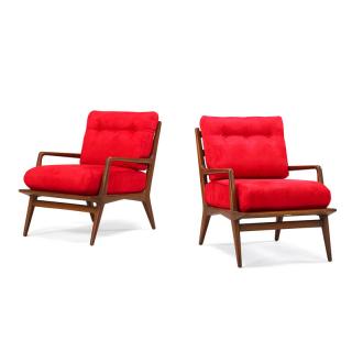 Appraisal: CARLO DE CARLI SINGER SONS Pair of chair CARLO DE