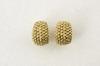 Appraisal: EARCLIPS - Pair of K beaded dome earclips stamped RB