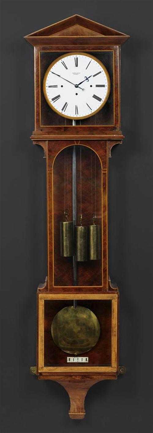 Appraisal: LARGE LANTERN CLOCK Biedermeier the dial signed ANTON LISZT IN