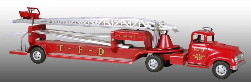 Appraisal: Pressed Steel Tonka Fire Ladder Truck Toy Description '' L