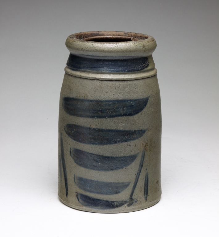 Appraisal: Second half th century Multiple brushed cobalt stripes A few