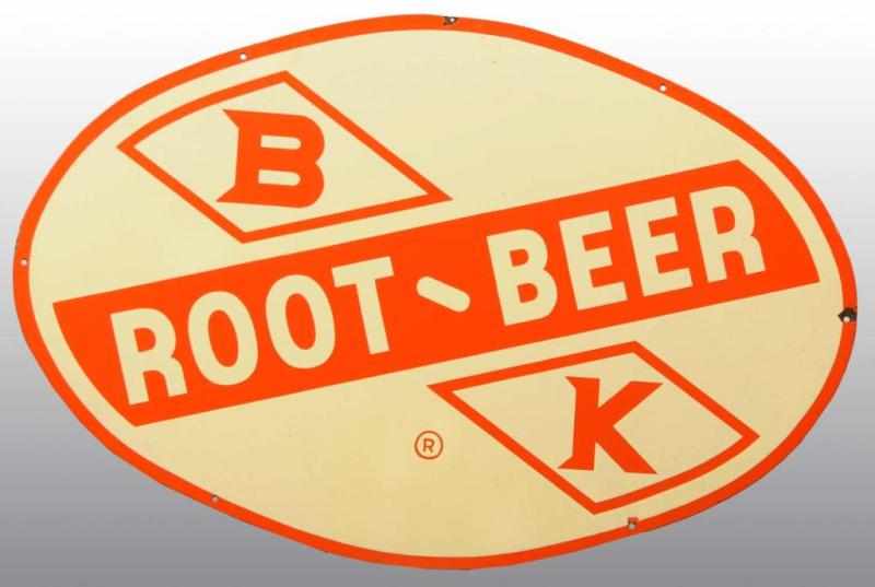 Appraisal: Porcelain BK Root Beer Sign Condition Near Mint Size x