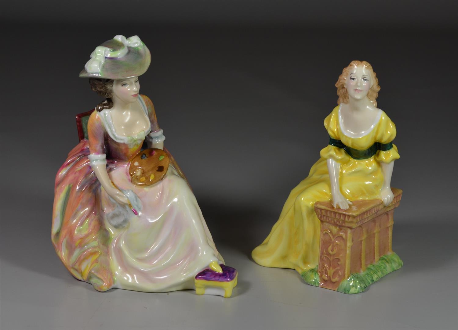 Appraisal: Royal Doulton bone china figurines Judith HN with original box